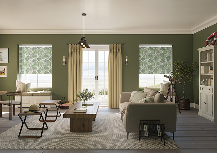 Lush Palms, Grey - Twist&Fit Roller Blind - Image 8
